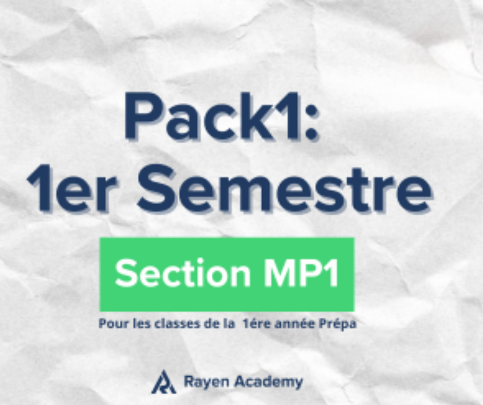 Pack 1er semestre MP1